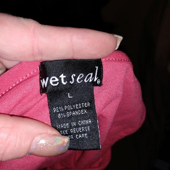 🛍️Pink ruffle one sleeve top - Picture 6 of 6